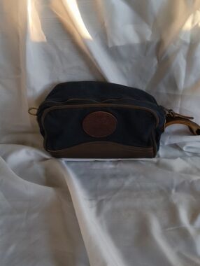 Duluth Pack Sportsman's Kit Bag Navy Canvas Leather